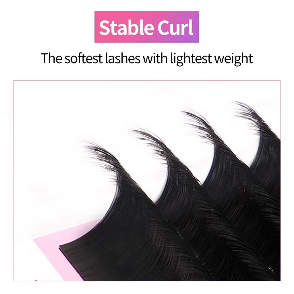 VEYESINC Cashmere Lashes Faux Mink 8-16Mm Mix Individual Volume Lashes Soft Natural Lash Extensions Makeup