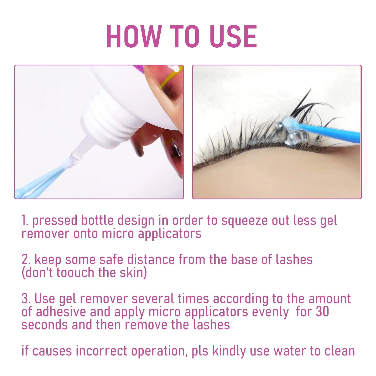15Ml Gel Lash Remover for Eyelash Extension Easily Remove Adhesive Fast Dissolution Time Professional Clear Eyelash