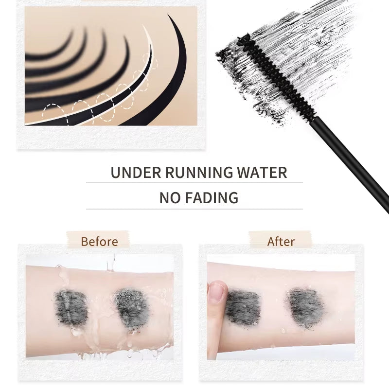 O‘Cheal Mascara Black Lash Eyelash Brush 3D Silk Thick Curling Lengthening Eyes Lashes Beauty Makeup Cosmetics Extension Mascara