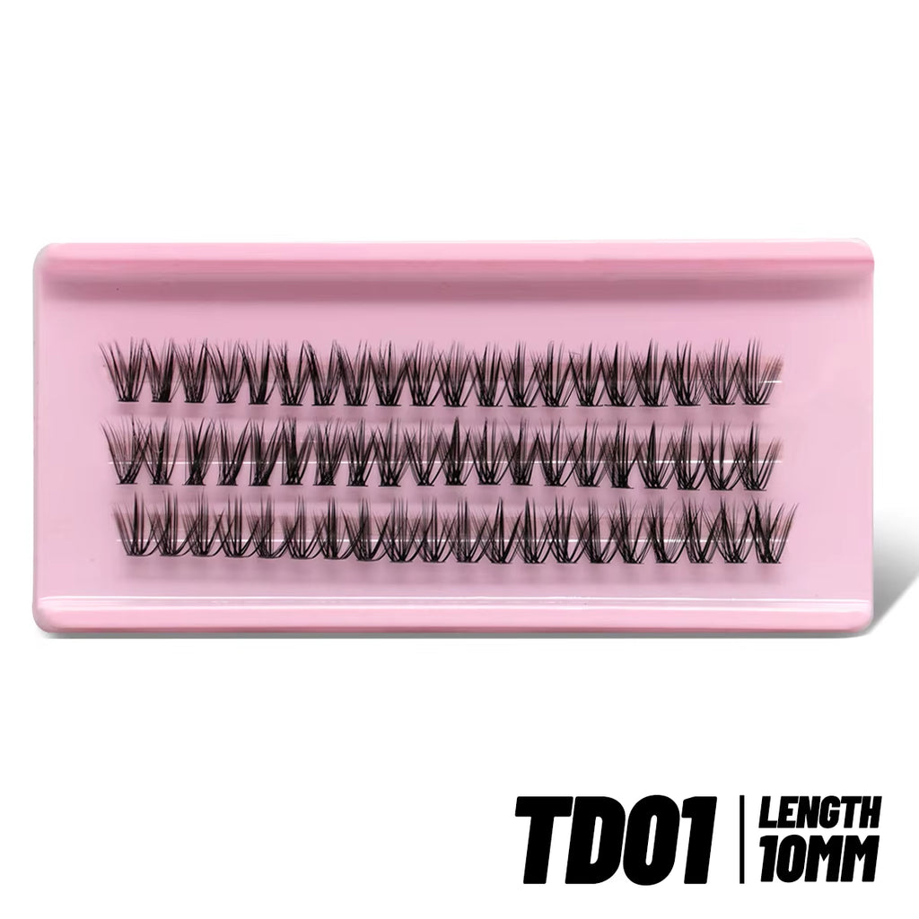 DIY Lash Extension Kit Set 8-16Mm Mix Mink Fluffy Eyelashes Individual Lashes Cluster Natural Eyelash Extensions Makeup at Home